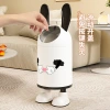 The 2025 new model of home use features a high level of creativity and appearance. It is suitable for living rooms, bedrooms, bathrooms, kitchens, sanitary buckets, cartoon trash cans with LIDS details Picture